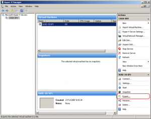 suse on hyperv export pic