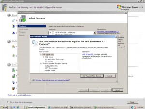 windows 2008 Enterprise 64-bit add features webserver iis 7